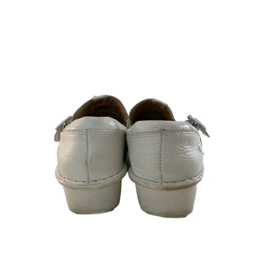 Nurse Mates Gelsey Pillow Top White Shoes 8.5